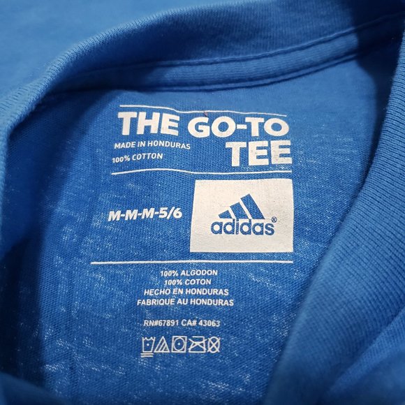 Adidas UCLA T-Shirt Cheerleader Design The Go-To Tee Size 5-6 Brand New With Tag - Picture 7 of 7